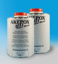 Akepox 1011 Kompanijos AKIMI labai skysti juodos spalvos klijai, Акерох 1011