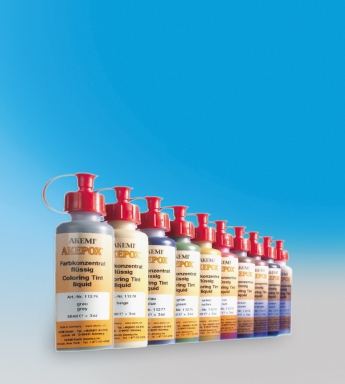 Colouring Concentrate liquid for epoxy-based adhesives